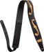 Gretsch F-Holes Leather Strap Black and Tan 3"
