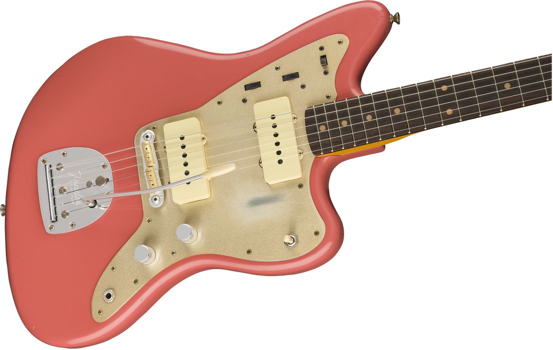 Fender Custom Shop 1959 Jazzmaster Journeyman Relic Super Faded Aged Fiesta Red Electric Guitar
