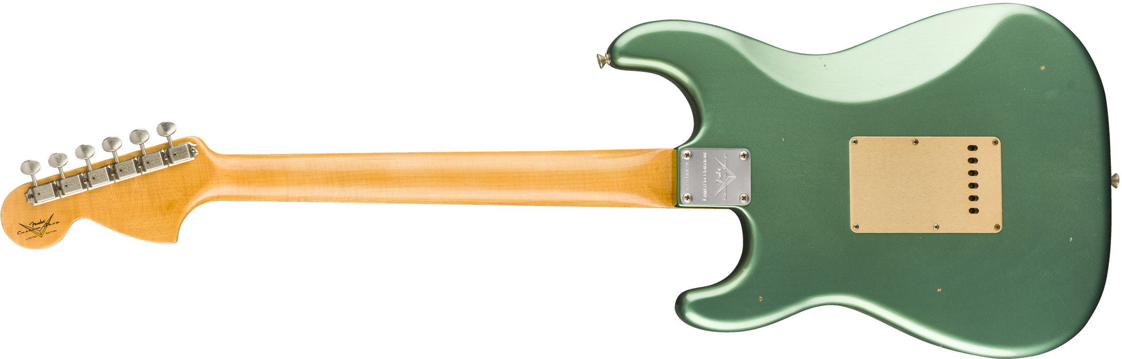 Fender Custom Shop Limited Edition Big Head Stratocaster Journeyman Relic Aged Sherwood Green Metallic Electric Guitar