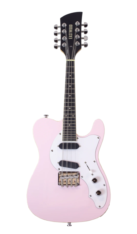 Eastwood Limited Edition Mandocaster Only 24 Made Shell Pink