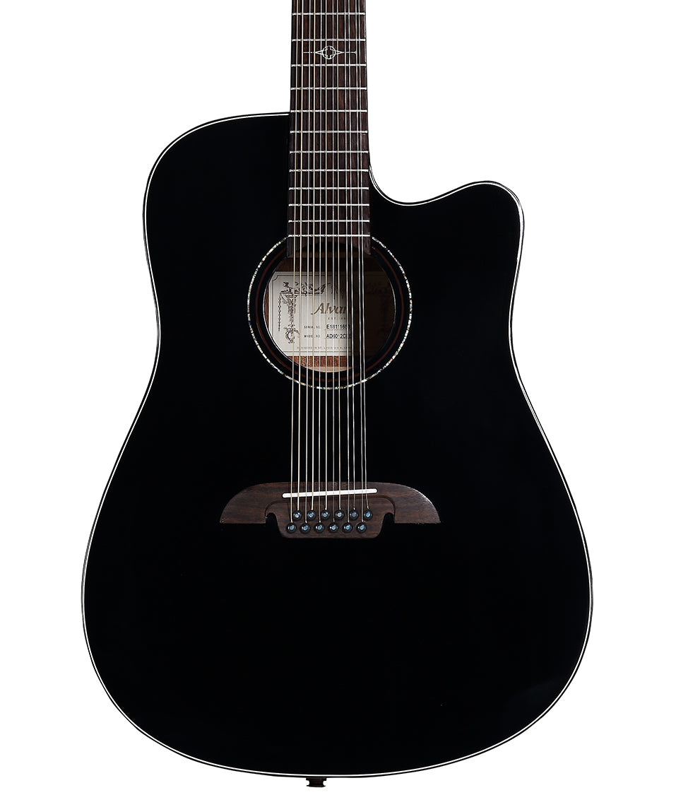 Alvarez Artist Series AD60-12CEBK 12 String Acoustic-Electric Dreadnou ...