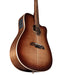 Alvarez ADWS-77CESHB Artist Elite Slim Body Dreadnaught Acoustic-Electric Cutaway Guitar