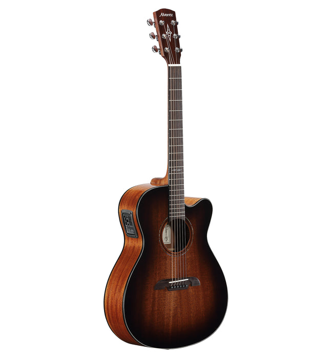 Alvarez AF-66CESHB Cutaway OM/Folk Size Shadowburst Acoustic Electric Guitar