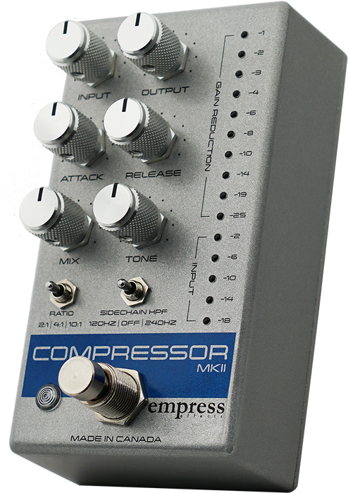 Empress Effects Compressor MKII Guitar Effect Pedal - Silver