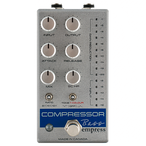 Empress Effects Bass Compressor Guitar Effect Pedal - Silver