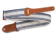 Taylor Academy Strap White/Blue Jacquard Cotton 2" 