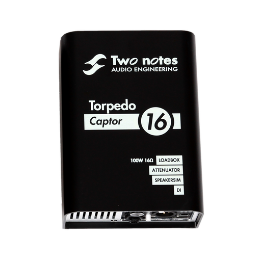 Two Notes Torpedo Captor Reactive Loadbox DI and Attenuator - 16-ohm