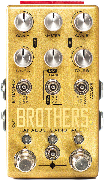 brothers pedal Chase Bliss Audio Brothers Analog Gainstage Guitar Effect Pedal — Truetone Music