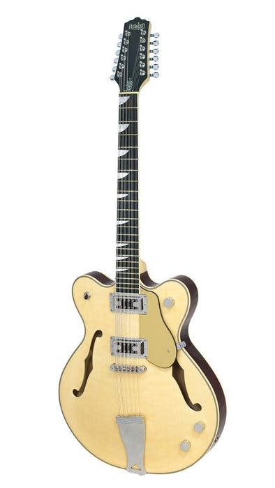 Eastwood Airline Classic 12 String Semi Hollow Guitar Natural