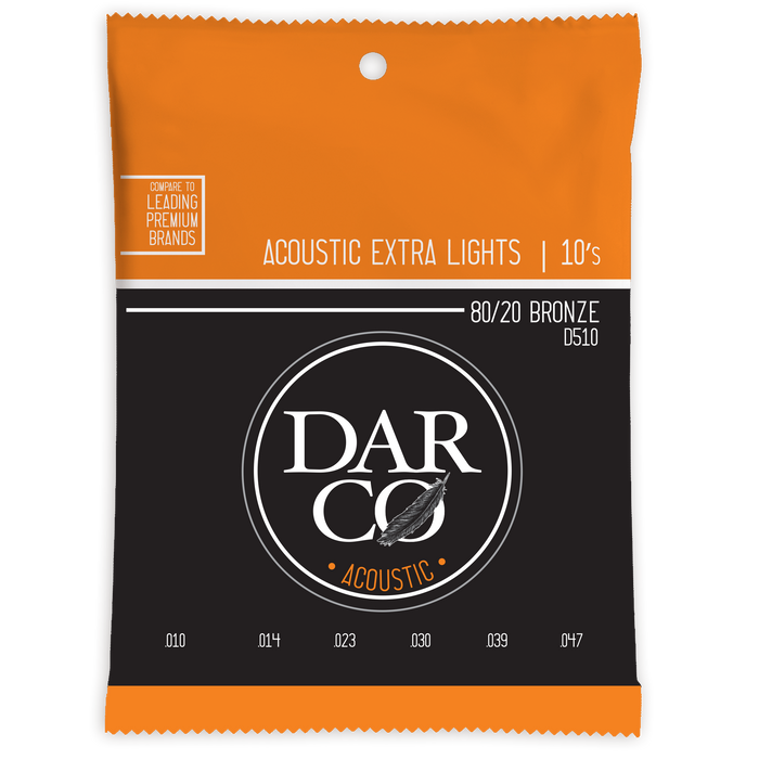 Martin D510 Darco Acoustic Extra Light 80/20 Acoustic Guitar Strings