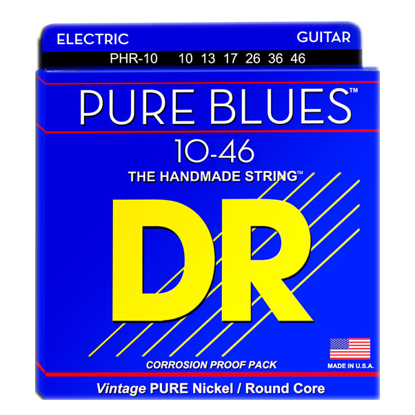 DR PHR-10 Pure Blues Nickel Light 10-46 Electric Guitar Strings
