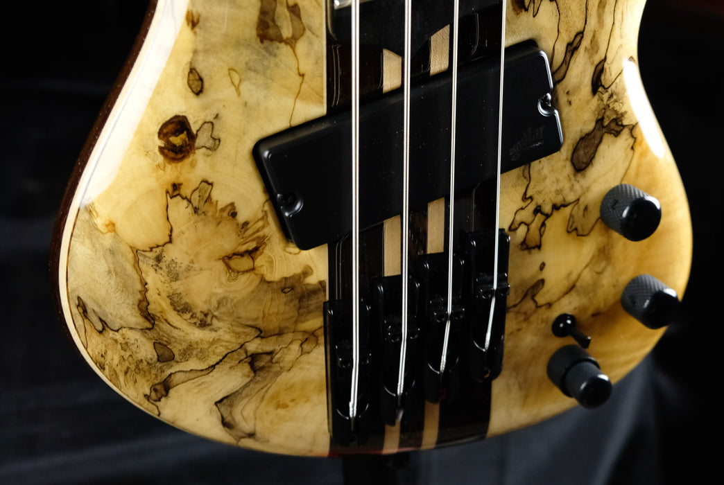 Mayones Cali4 Cali 4 VF Bass V Frets Spalted Maple Ebony Fingerboard Aguilar OBP-3