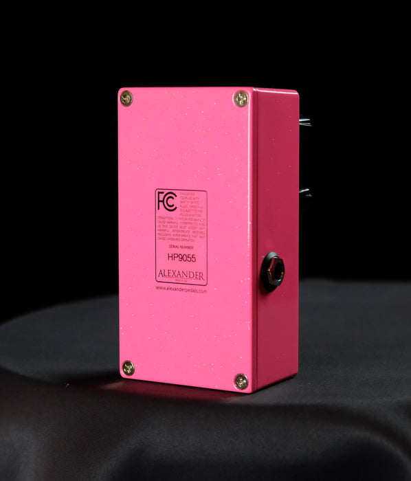 Used Alexander Hot Pink Drive Guitar Effect Pedal With Box