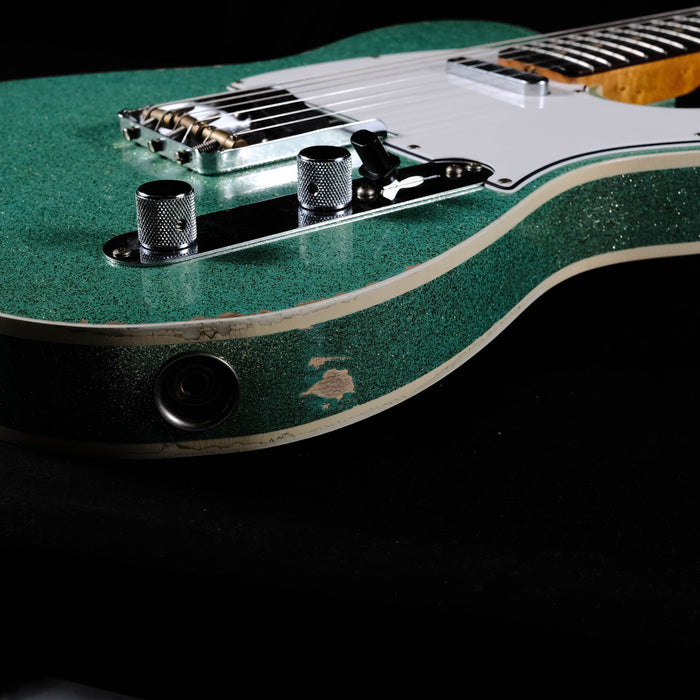 Pre Owned '19 Fender Custom Shop Limited Edition Telecaster Custom Relic Aged Seafoam Sparkle