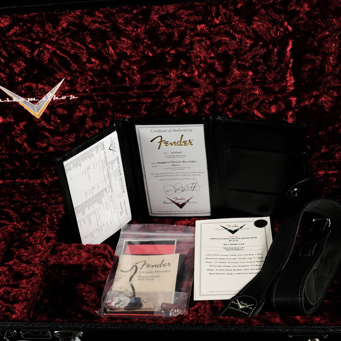 Fender Custom Shop Masterbuilt Jason Smith Smuggler's Tele Bass Closet Classic Black NAMM '19