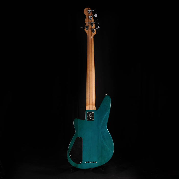 Used Reverend Mercalli 5FM 5 String Electric Bass Guitar Turquoise Flame Maple