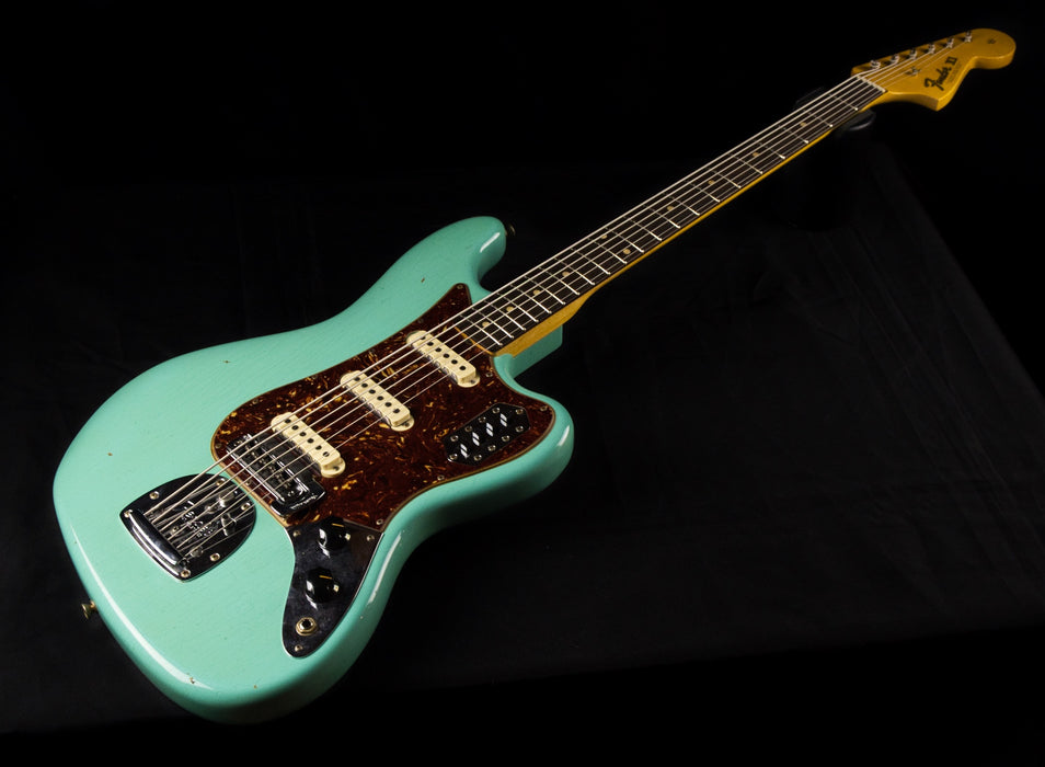 Fender Custom Shop Limited Edition Bass VI Journeyman Relic Faded Aged Seafoam Green With Case