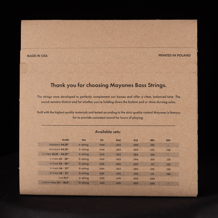 Mayones Cali4 17.1" Scale Length Bass Strings .030 - .085