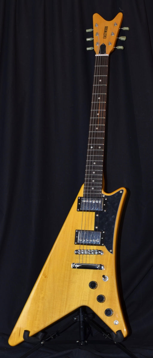 Eastwood Moderne Guitar Natural Finish with Gig Bag