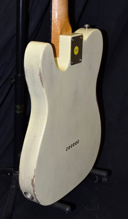 Pre Owned '17 Fender Custom Shop Masterbuilt Greg Fessler 1963 Relic Telecaster  Vintage White Blue Stripes w/ OHSC