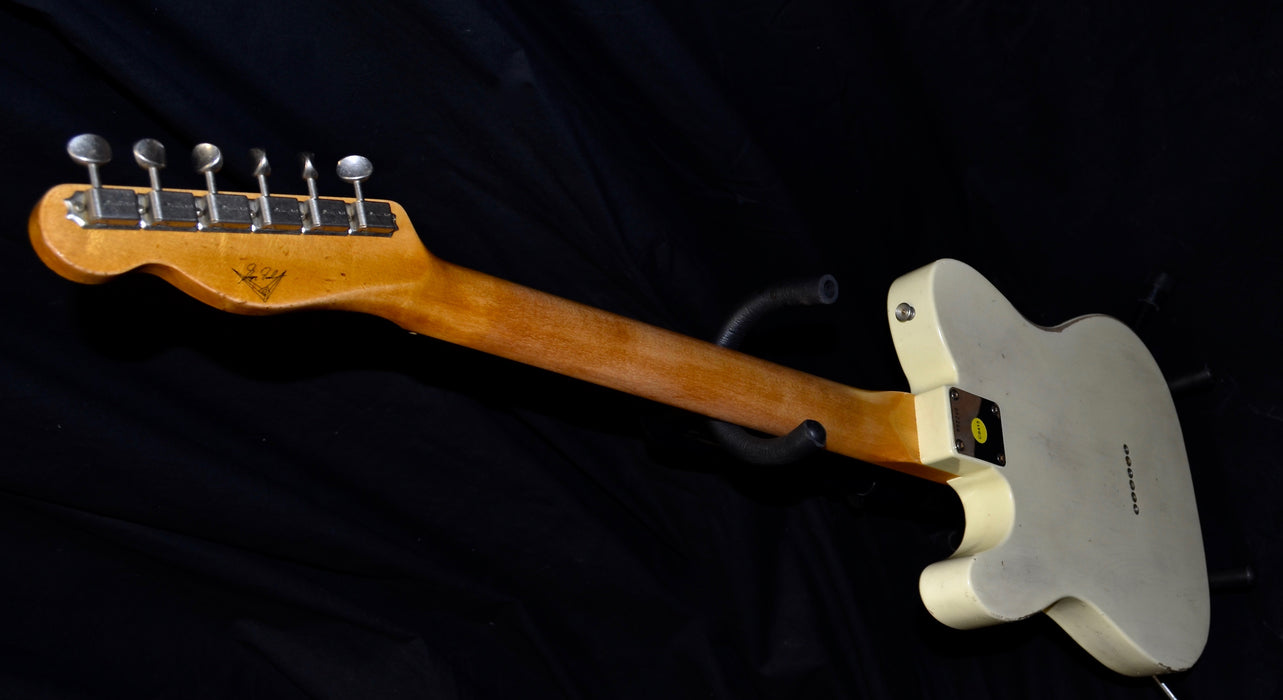 Pre Owned '17 Fender Custom Shop Masterbuilt Greg Fessler 1963 Relic Telecaster  Vintage White Blue Stripes w/ OHSC