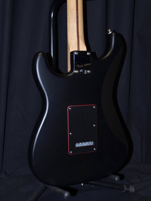 Used Fender Special Edition Noir Stratocaster Electric Guitar Satin Black W/ Bag