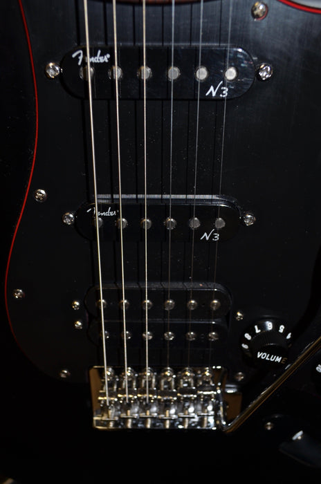 Used Fender Special Edition Noir Stratocaster Electric Guitar Satin Black W/ Bag