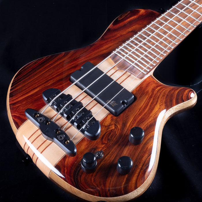 Mayones Cali4 Puzzle Bass Wenge & Purpleheart Body Purpleheart Fingerboard 4 of 4 ordered on 05/11/20