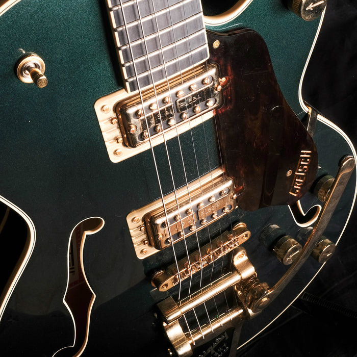 Gretsch G6659TG Players Edition Broadkaster Jr. Center Block - Cadillac Green, Bigsby Tailpiece
