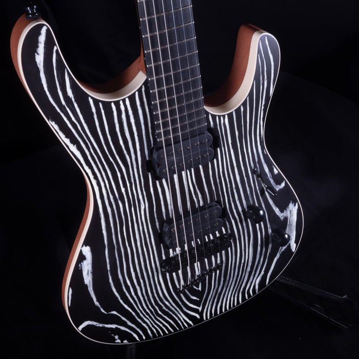 Mayones Setius 6 Gothic Black Luminactive Electric Guitar With Case