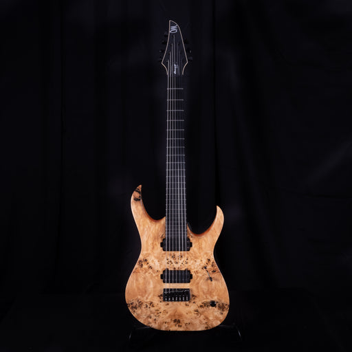 Mayones Duvell Elite 7 Natural Finish Eye Poplar Top 7 String Electric Guitar With Case