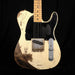 Used '06 Fender Custom Shop Jeff Beck Relic Esquire Olympic White Electric Guitar OHSC Chris Fleming