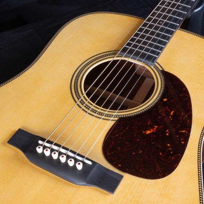 Martin Custom Shop 28 Style Dreadnaught Cocobolo and Adirondack Spruce Acoustic Guitar