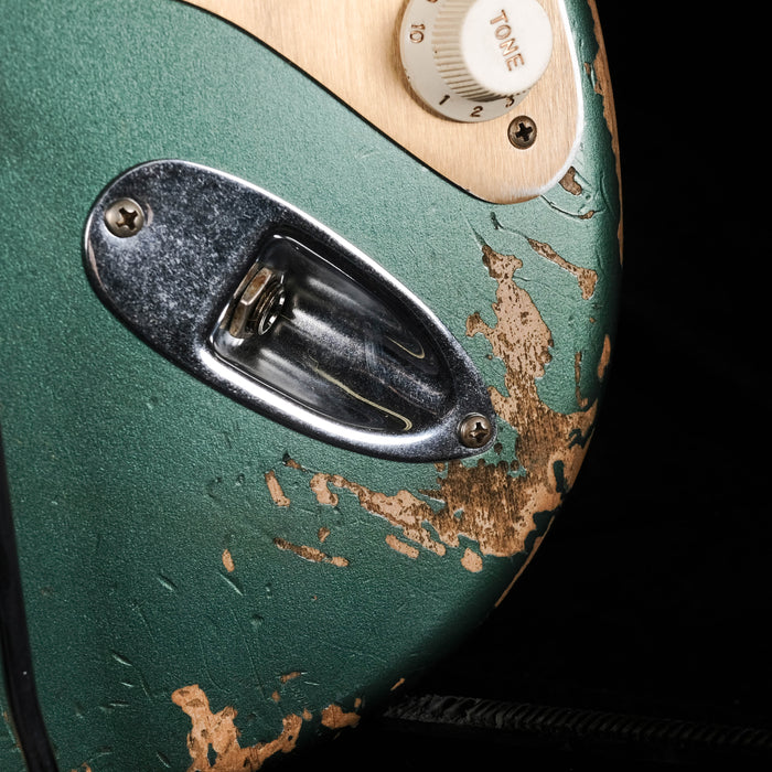 Fender Custom Shop Limited Edition Roasted 1959 Stratocaster Heavy Relic Rosewood Aged Sherwood Green Metallic