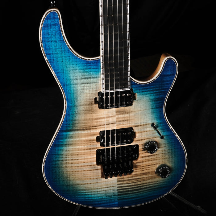 Mayones Regius Pro 6 Jeans Black 3 Tone Blue Burst Electric Guitar