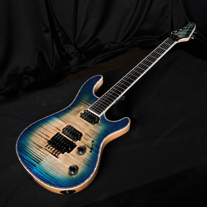 Mayones Regius Pro 6 Jeans Black 3 Tone Blue Burst Electric Guitar