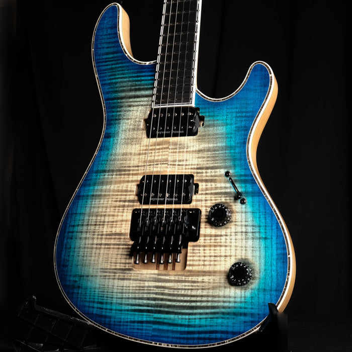 Mayones Regius Pro 6 Jeans Black 3 Tone Blue Burst Electric Guitar