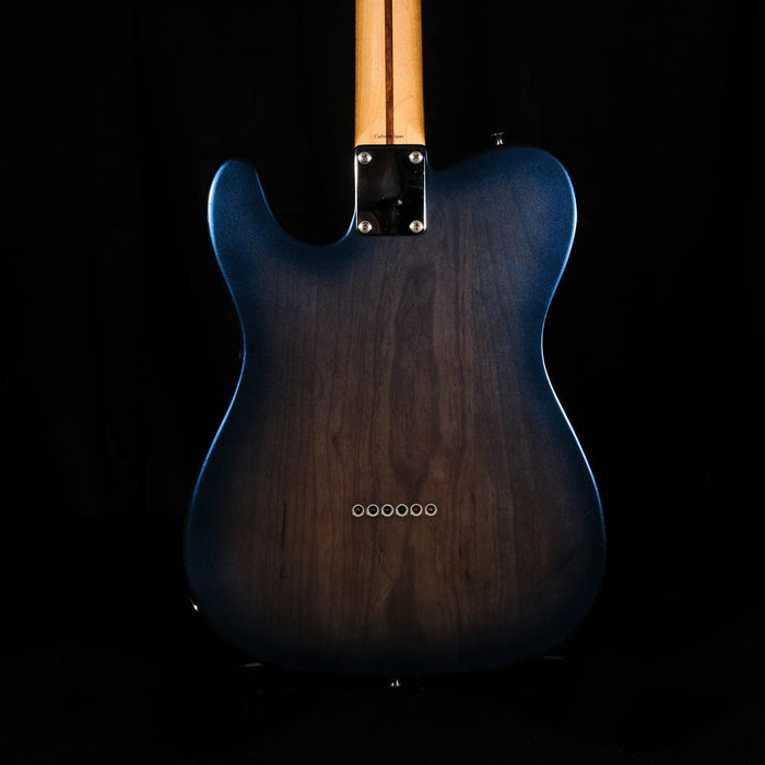 Used Fender Crafted in Japan HSS Maple Neck Tele Thinline - Blue Burst With Bag