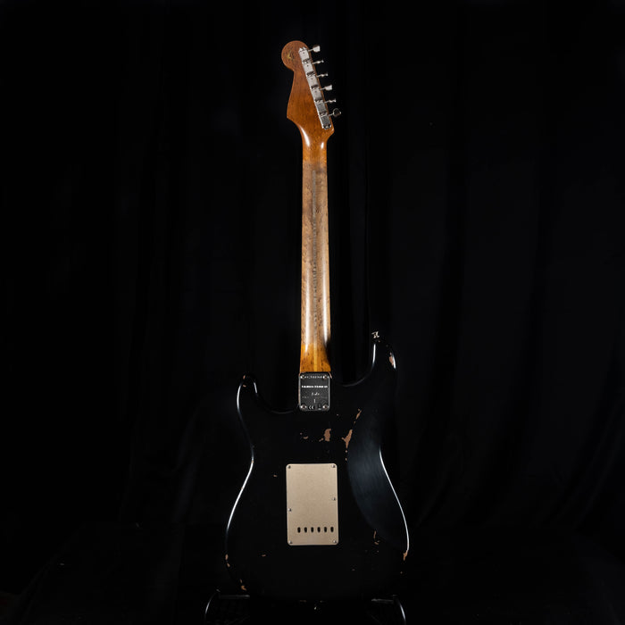 Fender Custom Shop '56 Stratocaster Roasted Relic Aged Black Electric Guitar