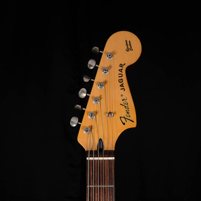 Used Fender Crafted In Japan Jaguar Baritone Guitar CIJ - Sunburst With Bag