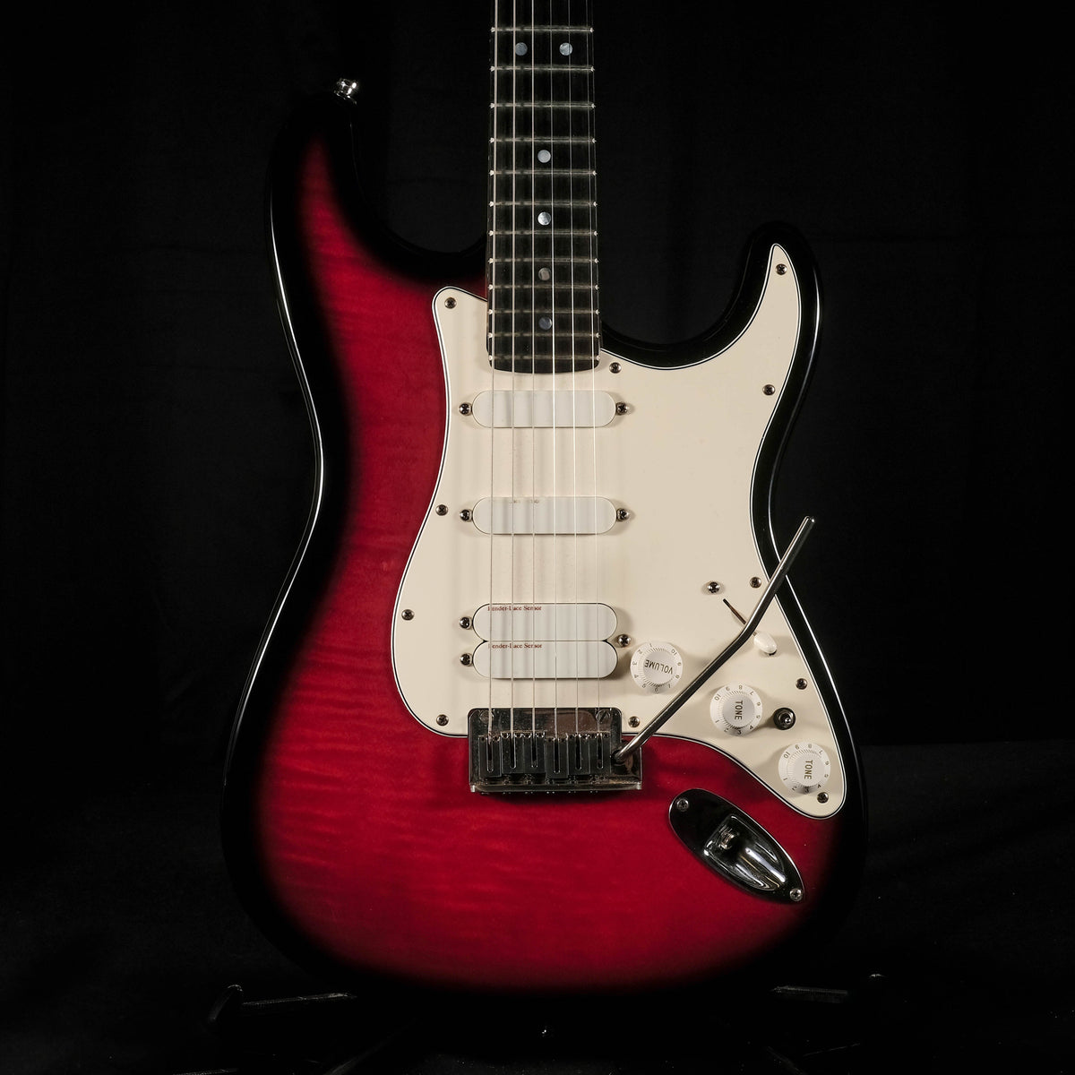 Pre Owned 1989 Fender American Ultra Stratocaster Crimson burst