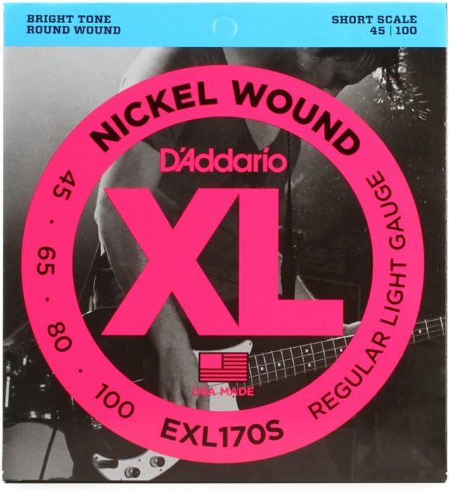 D'Addario EXL170M Set Bass XL 45-100 Medium Scale Strings