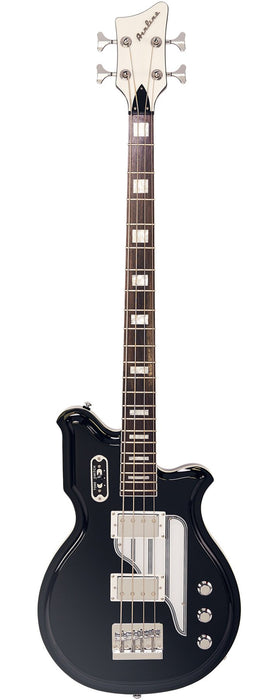 Eastwood Airline Map Bass 34 Electric Bass Guitar Black