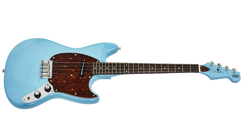 Eastwood Warren Ellis Signature 4 String Tenor Guitar - Sonic Blue