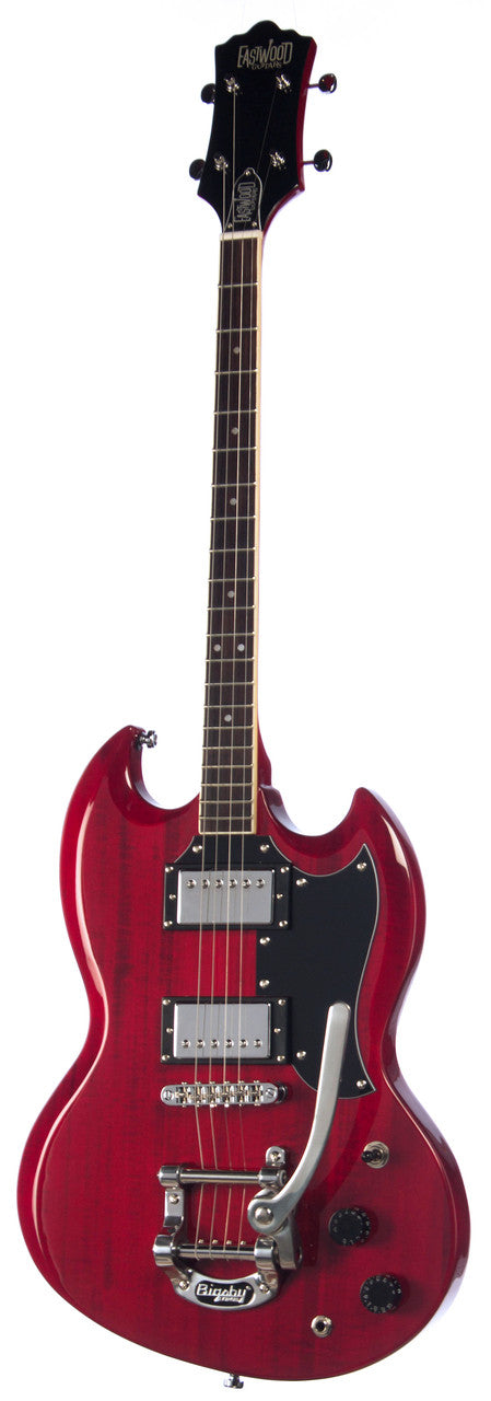 Eastwood Astrojet Deluxe Tenor Guitar - Cherry