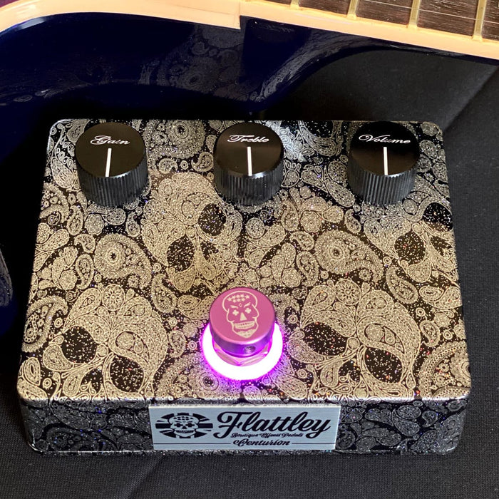 centurion pedal Flattley Guitar Effect Pedals Platinum Series Silver Centurion Transpa — Truetone Music