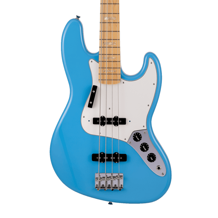 Fender Made in Japan Limited International Color Jazz Bass Maple Fingerboard Maui Blue  With Gig Bag