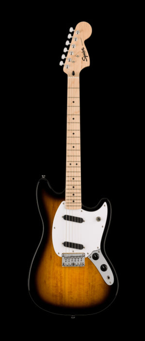 Squier Sonic Mustang Maple Fingerboard White Pickguard 2-Color Sunburst