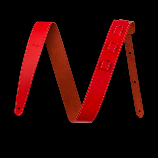 Fender 2" Essentials Leather Strap, Red