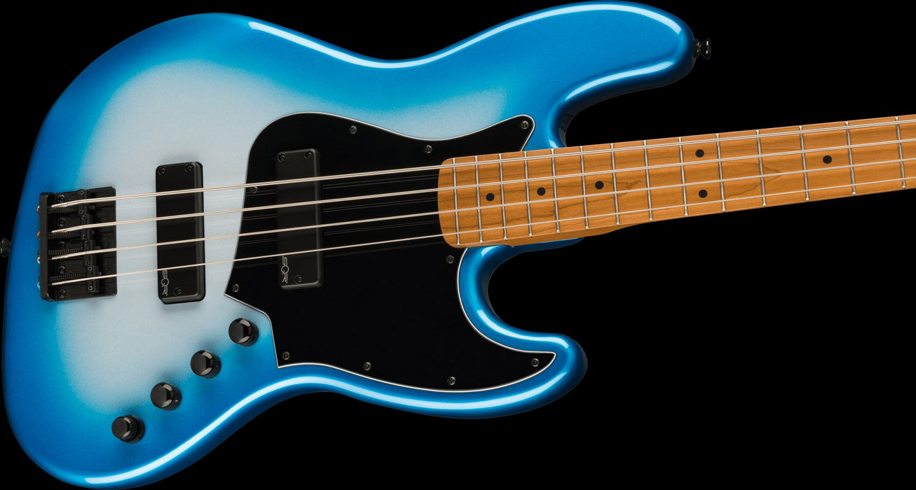 Squier Contemporary Active Jazz Bass® HH, Roasted Maple Fingerboard, Black Pickguard, Sky Burst Metallic Bass Guitars